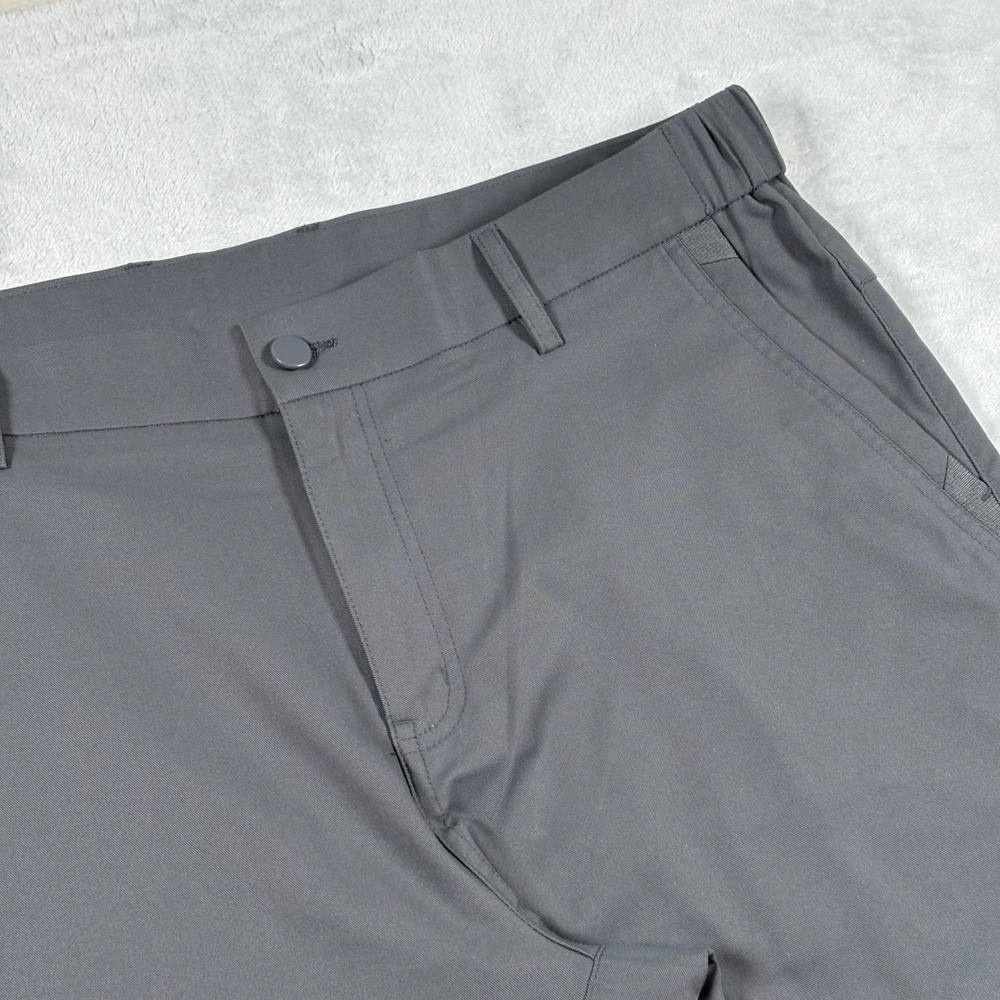 Jack Archer Charcoal Jetsetter Tech Pants Mens 35x34 Flat Front Straight Leg